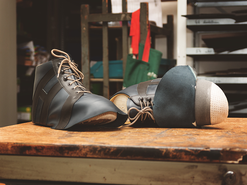 Orthopädische Maßschuhe in Fertigung
