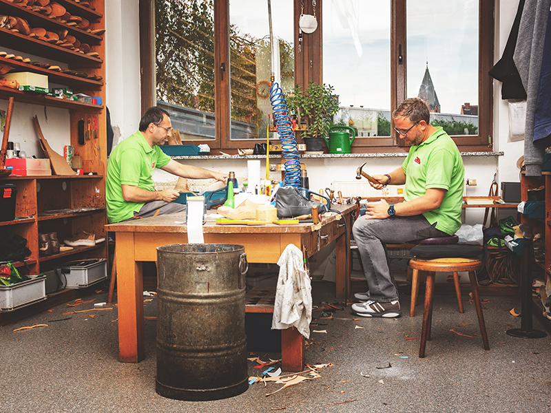 Team von Preuß Gesunde Schuhe in der Werkstatt Görlitz